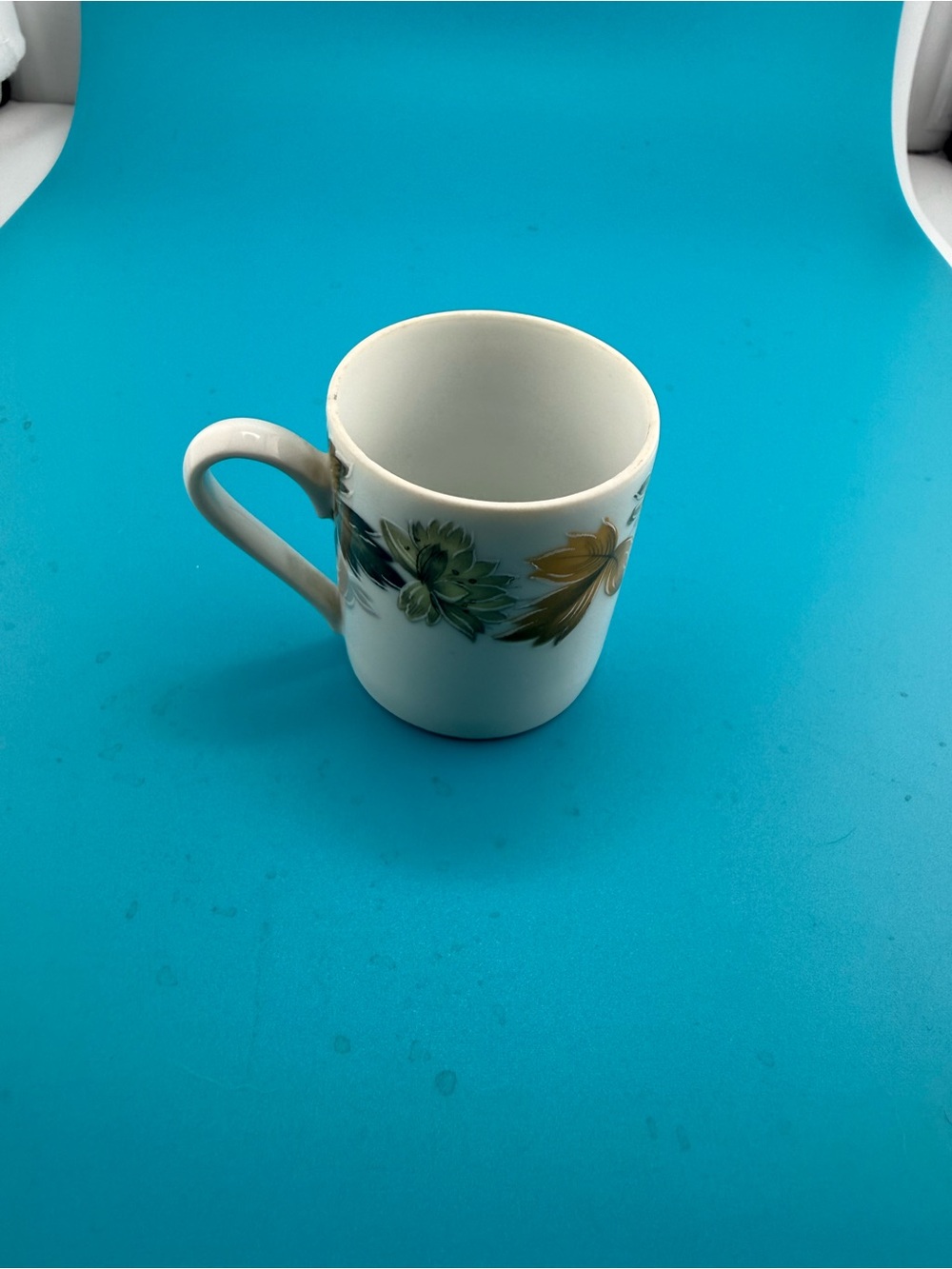 Vintage Real S Paulo Brazil Floral Porcelain Mug